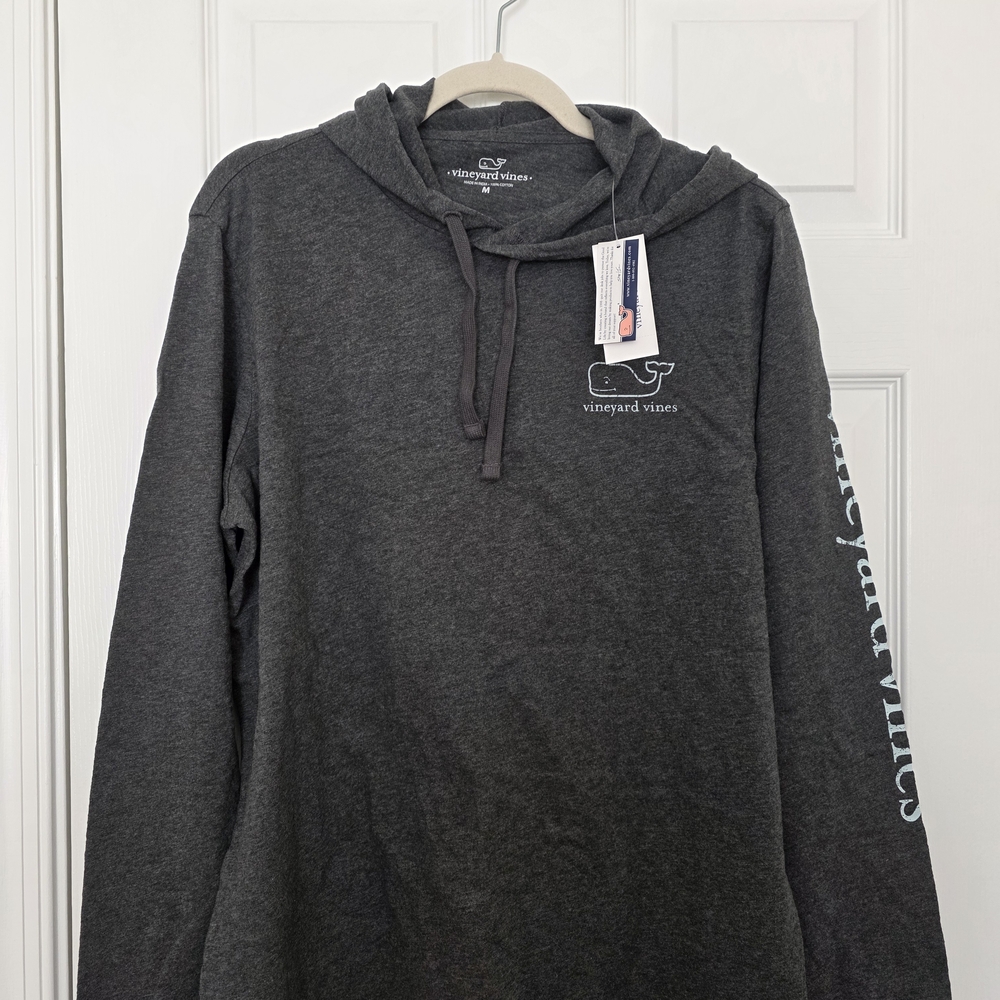 Vineyard Vines Men’s Dark Charcoal Pullover Hoodie